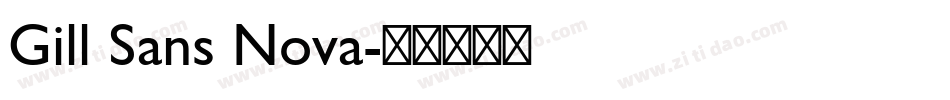 Gill Sans Nova字体转换